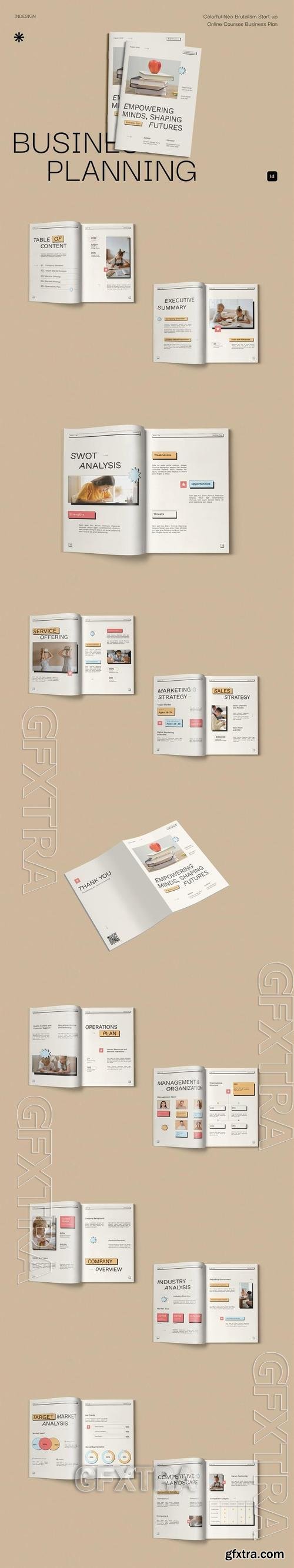 Colorful Neo Brutalism Startup Business Plan | 002 X5U4LAD