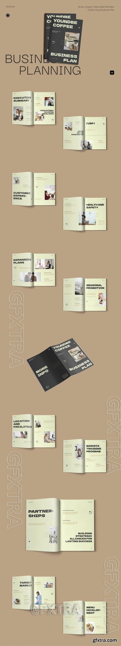 Brown Yellow Bold Minimalist Business Plan | 001 GB8XFL3