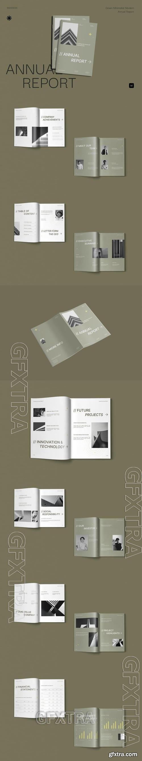 Olive Minimalist Modern Annual Report | 001 TALZ7N5