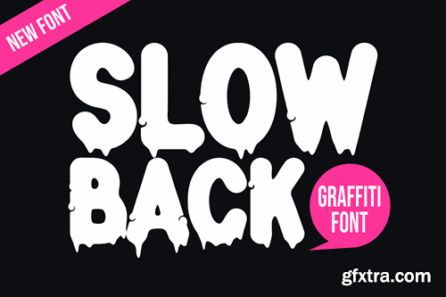 Slow Back - Handwritten Graffiti Font LYN8FGT Slow Back - Handwritten Graffiti Font LYN8FGT