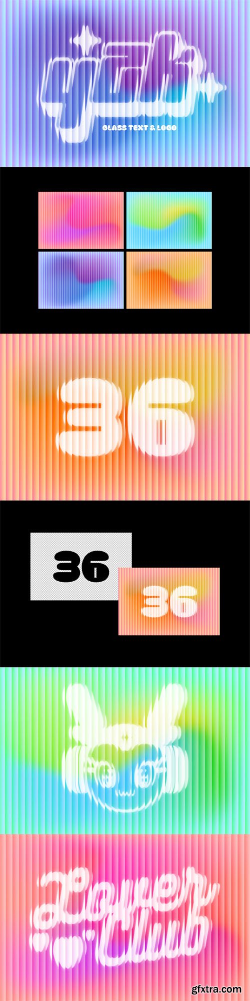 Gradient Glass Text & Logo Effect for Photoshop Gradient Glass Text & Logo Effect for Photoshop