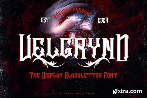 Velgrynd - Display Blackletter Font C3UG3NC Velgrynd - Display Blackletter Font C3UG3NC