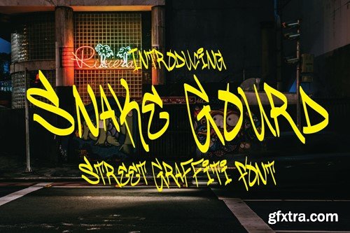 Snake Gourd - Graffiti Font UEHMF4V Snake Gourd - Graffiti Font UEHMF4V