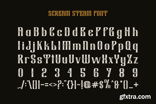 Scream Steam - Blackletter & Gothic Font FTSFAZC Scream Steam - Blackletter & Gothic Font FTSFAZC