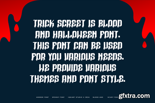 Trick Screet - Bloody & Halloween Font HLJNK8J Trick Screet - Bloody & Halloween Font HLJNK8J