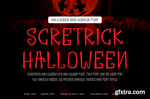 Scretrick Halloween - Horror Font KZ3NBKN Scretrick Halloween - Horror Font KZ3NBKN