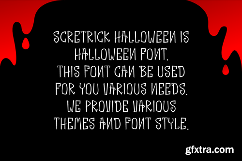 Scretrick Halloween - Horror Font KZ3NBKN Scretrick Halloween - Horror Font KZ3NBKN