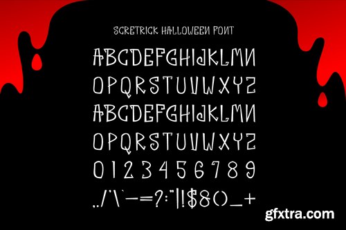 Scretrick Halloween - Horror Font KZ3NBKN Scretrick Halloween - Horror Font KZ3NBKN