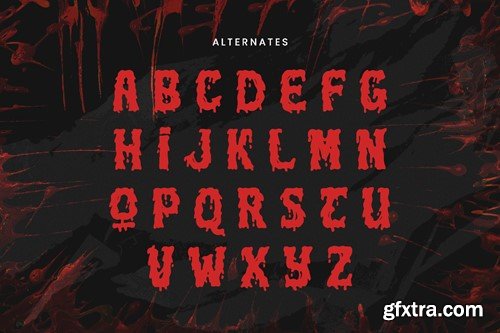 Ghouls Bloods - Dripping Font GHBRPFM Ghouls Bloods - Dripping Font GHBRPFM