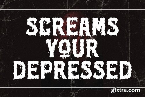 Ghouls Bloods - Dripping Font GHBRPFM Ghouls Bloods - Dripping Font GHBRPFM