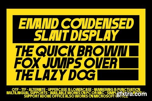 Emand - Sans Condensed Font JN6WLNC Emand - Sans Condensed Font JN6WLNC