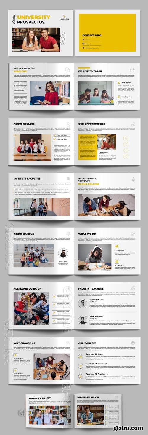 Landscape College University Prospectus Layout Design Template 767334166 Landscape College University Prospectus Layout Design Template 767334166