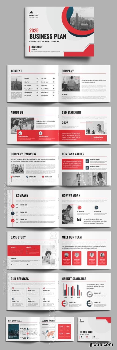 Business Plan Brochure Template Landscape 767334106 Business Plan Brochure Template Landscape 767334106