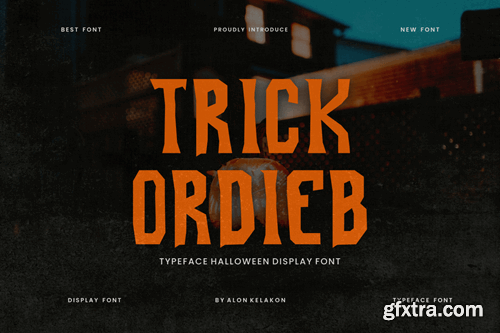 Trick Ordieb Halloween Font ZHJMSVD Trick Ordieb Halloween Font ZHJMSVD