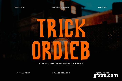 Trick Ordieb Halloween Font ZHJMSVD Trick Ordieb Halloween Font ZHJMSVD