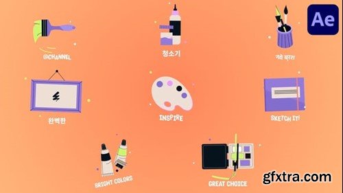 Videohive Art Icons and Titles for After Effects 54700484 Videohive Art Icons and Titles for After Effects 54700484