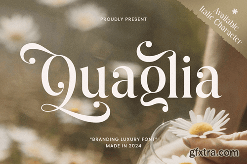 Quaglia - Branding Luxury Font GDESFJH Quaglia - Branding Luxury Font GDESFJH