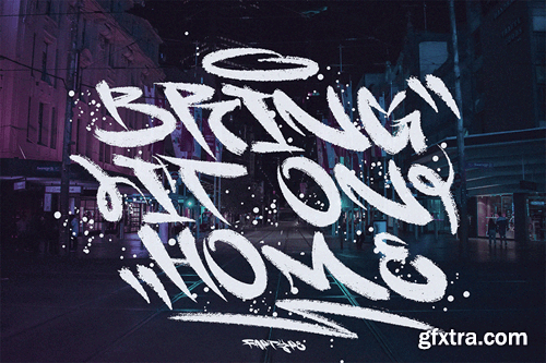 Neon Pulse | Cyber Graffiti Brush Font L6JQJTN Neon Pulse | Cyber Graffiti Brush Font L6JQJTN