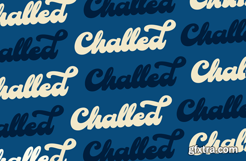 Challed - Bold Script Font QCYX83X Challed - Bold Script Font QCYX83X