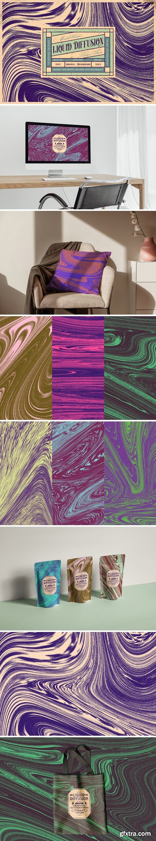 Liquid Diffusion Textures Batch No 01 Liquid Diffusion Textures Batch No 01