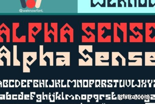 Alpha Sense Font Alpha Sense Font