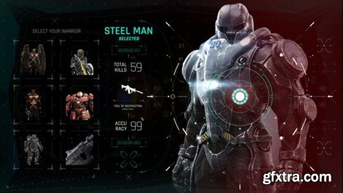 Videohive HUD UI Game Warrior Screen 05 54731786 Videohive HUD UI Game Warrior Screen 05 54731786