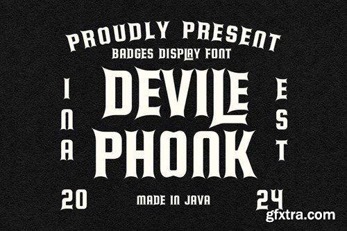Devile Phonk Badges Display Font PQNHN3M Devile Phonk Badges Display Font PQNHN3M