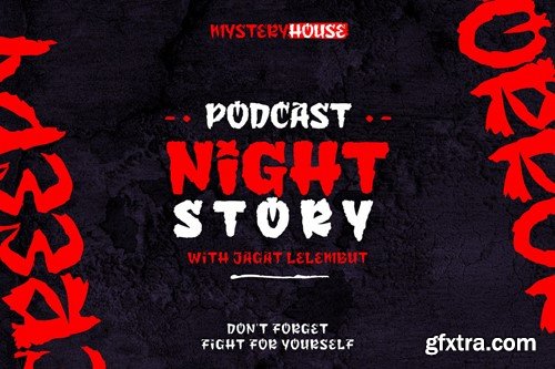 Jifer Bogy - Halloween Display Font GEL877E Jifer Bogy - Halloween Display Font GEL877E