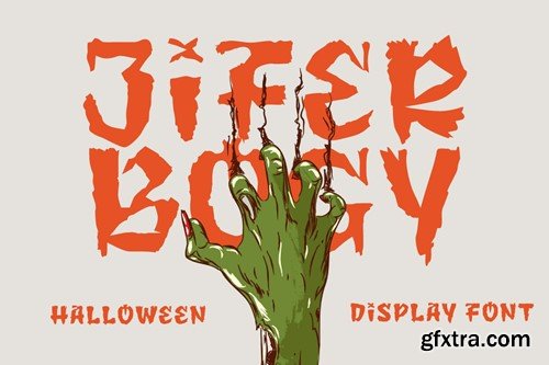 Jifer Bogy - Halloween Display Font GEL877E Jifer Bogy - Halloween Display Font GEL877E