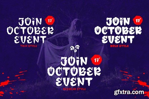 Jifer Bogy - Halloween Display Font GEL877E Jifer Bogy - Halloween Display Font GEL877E