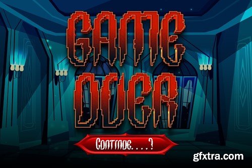 Castlefavor - Pixel Gaming Font FLC5YDX Castlefavor - Pixel Gaming Font FLC5YDX