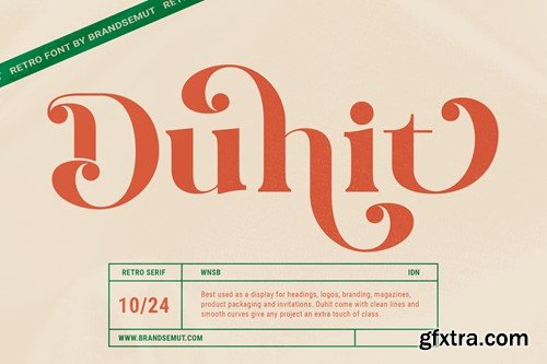 Duhit - Retro Serif Font 7Q7N2C7 Duhit - Retro Serif Font 7Q7N2C7