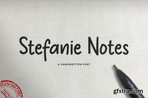Stefanie Notes - Handwritten Font RNTS49D Stefanie Notes - Handwritten Font RNTS49D