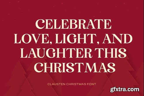 Clausten - Stylish Christmas Font VVDU8PB Clausten - Stylish Christmas Font VVDU8PB