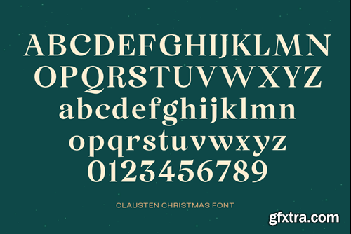 Clausten - Stylish Christmas Font VVDU8PB Clausten - Stylish Christmas Font VVDU8PB