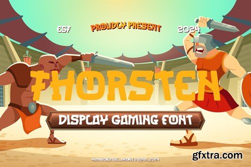 Thorsten - Display Gaming Font VXD6S37 Thorsten - Display Gaming Font VXD6S37