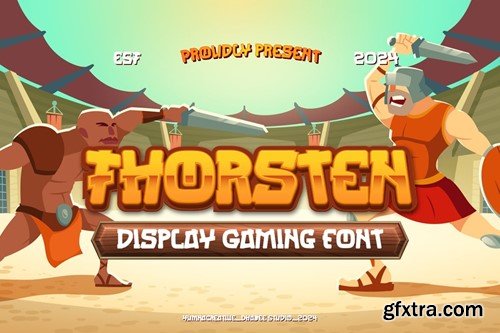 Thorsten - Display Gaming Font VXD6S37 Thorsten - Display Gaming Font VXD6S37