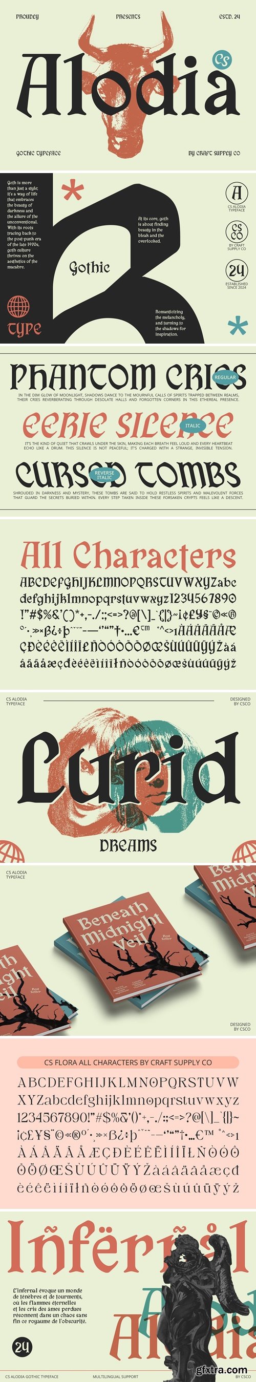 CM - CS Alodia &ndash; Gothic Font 284436155