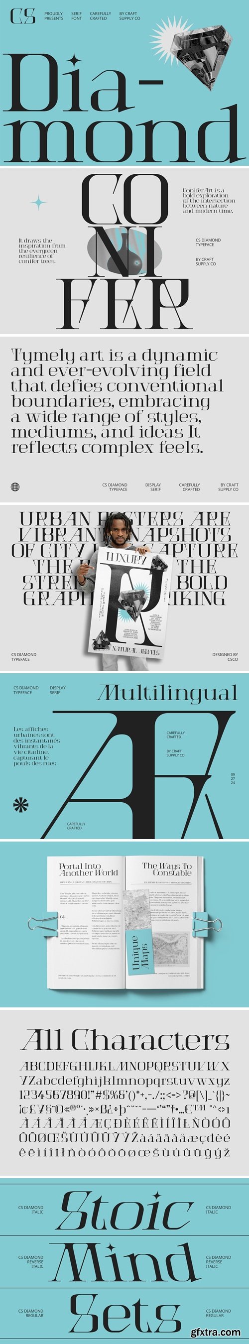 CM - CS Diamond – Serif Font 283809821