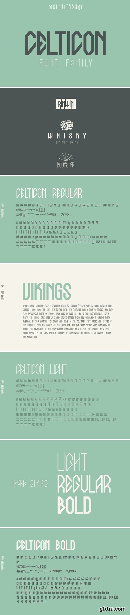 CM - Celticon Font Family 287332756