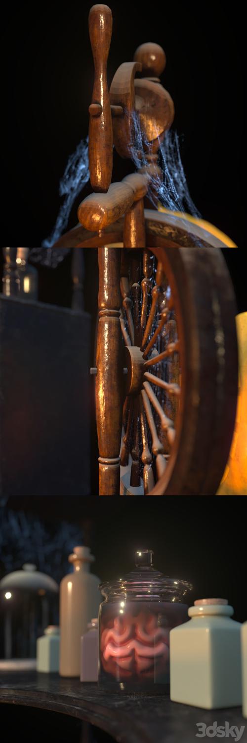 Halloween decor set (max, ue4, unity)