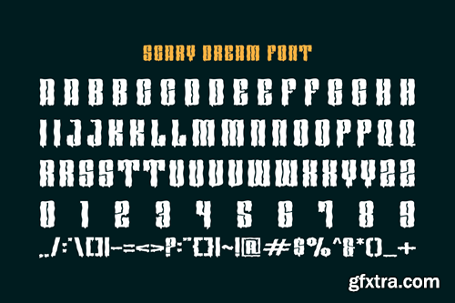 Scary Dream - Halloween & Horror Font BXUS9N9 Scary Dream - Halloween & Horror Font BXUS9N9
