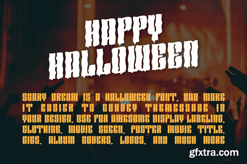 Scary Dream - Halloween & Horror Font BXUS9N9 Scary Dream - Halloween & Horror Font BXUS9N9