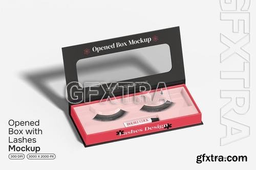 Opened Box with Lashes Mockup 8G8JWEL Opened Box with Lashes Mockup 8G8JWEL