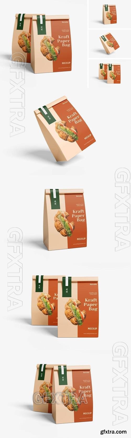 Kraft Paper Bag Mockup RD6DYPV Kraft Paper Bag Mockup RD6DYPV