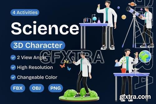 Science 3D Character WGX7WP9 Science 3D Character WGX7WP9