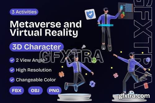 Metaverse And Virtual Reality 3D Character RKEL3SG Metaverse And Virtual Reality 3D Character RKEL3SG