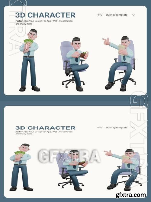 High-Resolution Financial Analyst 3D Character 76VSQVE High-Resolution Financial Analyst 3D Character 76VSQVE