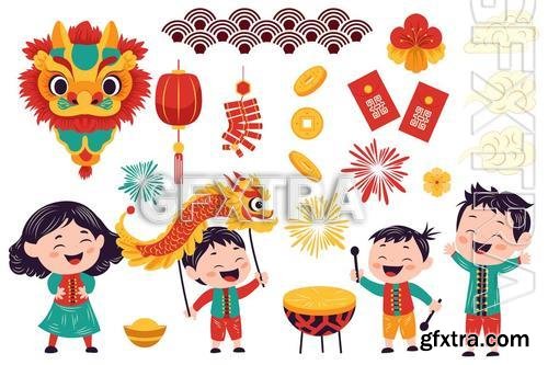 Chinese New Year Vector Set 8R3A7RT Chinese New Year Vector Set 8R3A7RT