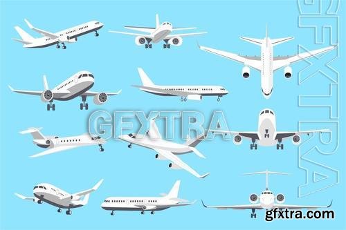 Airplanes in Different Angles Set 46ZQY4L Airplanes in Different Angles Set 46ZQY4L